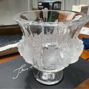 Lalique Dampierre Crystal Vase